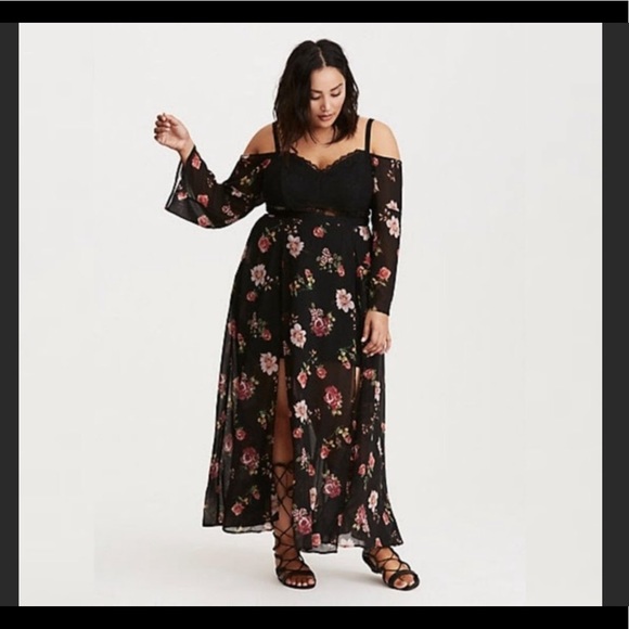 ISO TORRID Black Maxi Romper Sz 14 or 16 - Picture 1 of 2